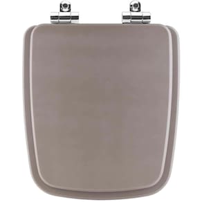 Assento Sanitário Poliester Soft Close Boss Gris Cinza Fosco Para Vaso Incepa