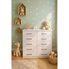Cômoda Marbela 10 Gavetas Infantil