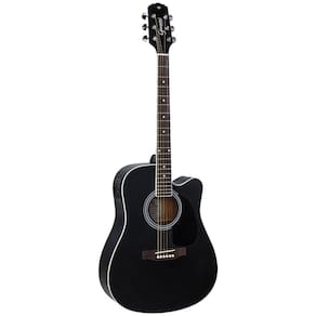 Violão Eletroacústico Aço Cutaway C/Equaliz/Afinador Black