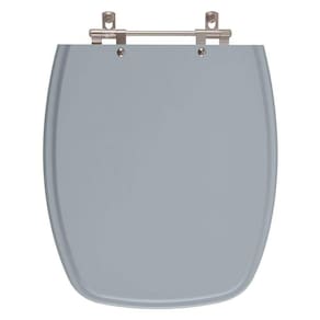 Assento Sanitario Primula Plus Cinza Escuro Para Vaso Fiori