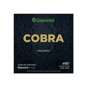 Encordoamento P-cavaquinho Giannini Cobra Niquel Leve Gescl