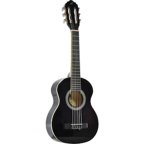 Violão Acústico Infantil 1/4 Nylon 30 Nr-bk na opção de cor Preto.