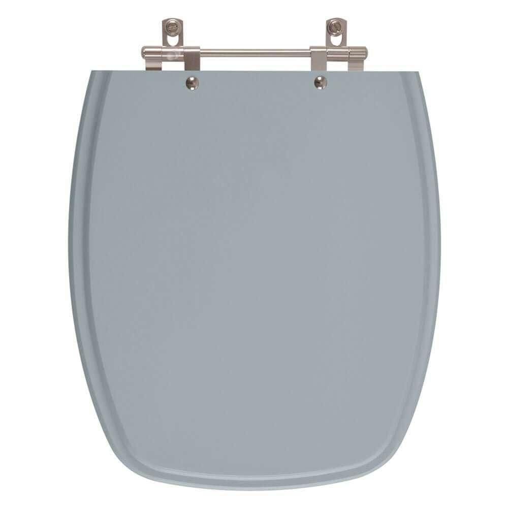 Assento Sanitario Primula Plus Cinza Escuro Para Vaso Fiori