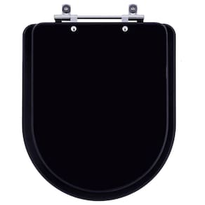 Tampa De Vaso Sanitário Carrara ébano (preto) Fosco Para Bacia Deca