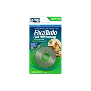 Fita Dupla Face Em Silicone Interna 12mm X 2 Metros Tekbond