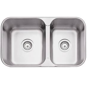 Cuba Dupla De Sobrepor Isis Aço Inox Acetinado 34 28 Bs - Tramontina 94062/102