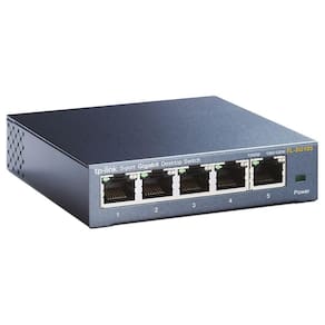 Switch 05 Portas Tp-link Ls105g Gigabit 10/100/1000mbps