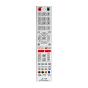 Controle Remoto Universal para Smart Tv - Compatível com as Principais Marcas - Branco - PRF.22701