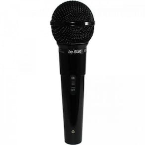 Microfone Dinamico Cardioide Mc200 Preto Leson