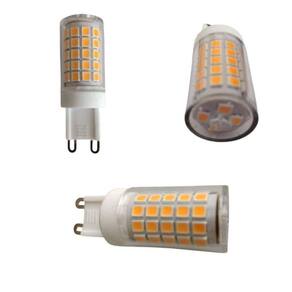 Kit 8 Lâmpadas De Led G9 7w Branco Quente(3000k) P- Lustres E Arandelas
