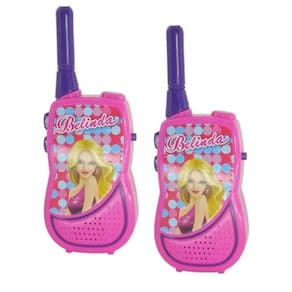 Walkie Talkie Com Lanterna - Dm Toys - Rosa