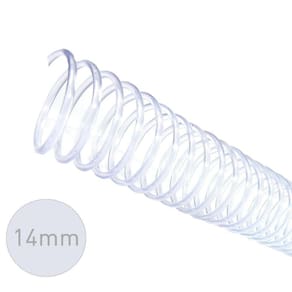 Espirais Para Encadernação Cristal 14Mm 85 Folhas 100un