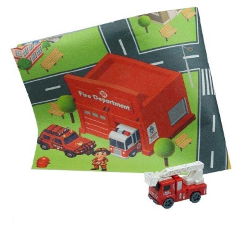 Tapete Infantil Divertido Pista De Corrida Hot Whells Cidade Com Carrinho Tatame Educativo Quarto Interativo