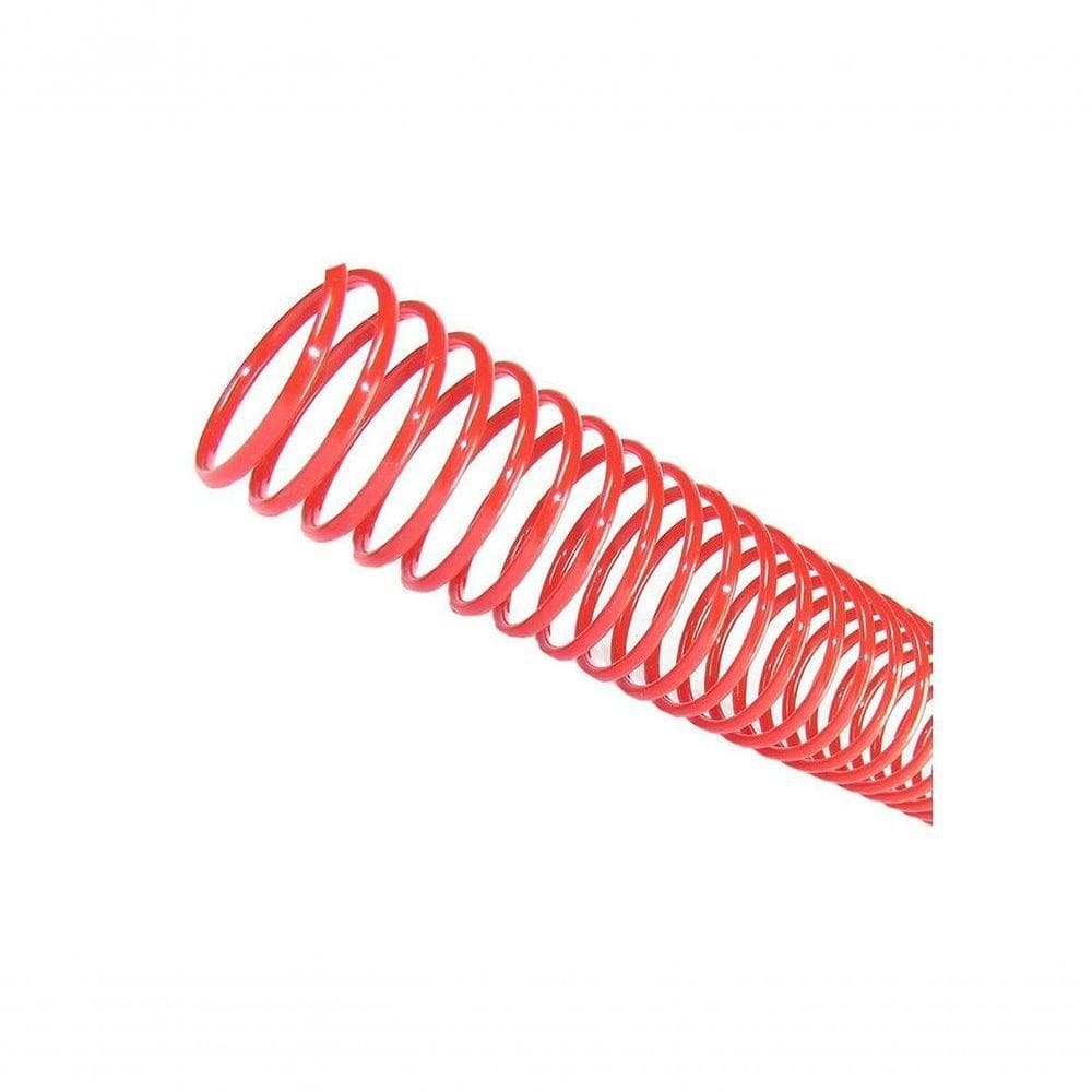 Espiral Para Encadernação Vermelho 33Mm 250 Folhas 25 Und