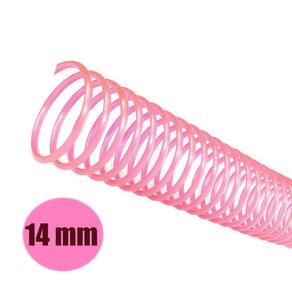 Espirais Para Encadernação Rosa 14Mm 85 Folhas 100un