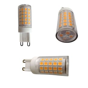 Kit 4 Lâmpadas De Led G9 7w Branco Quente(3000k) P- Lustres E Arandelas