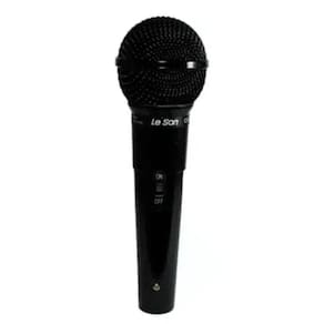 Microfone C-fio Mc-200 Preto Brilhante Leson