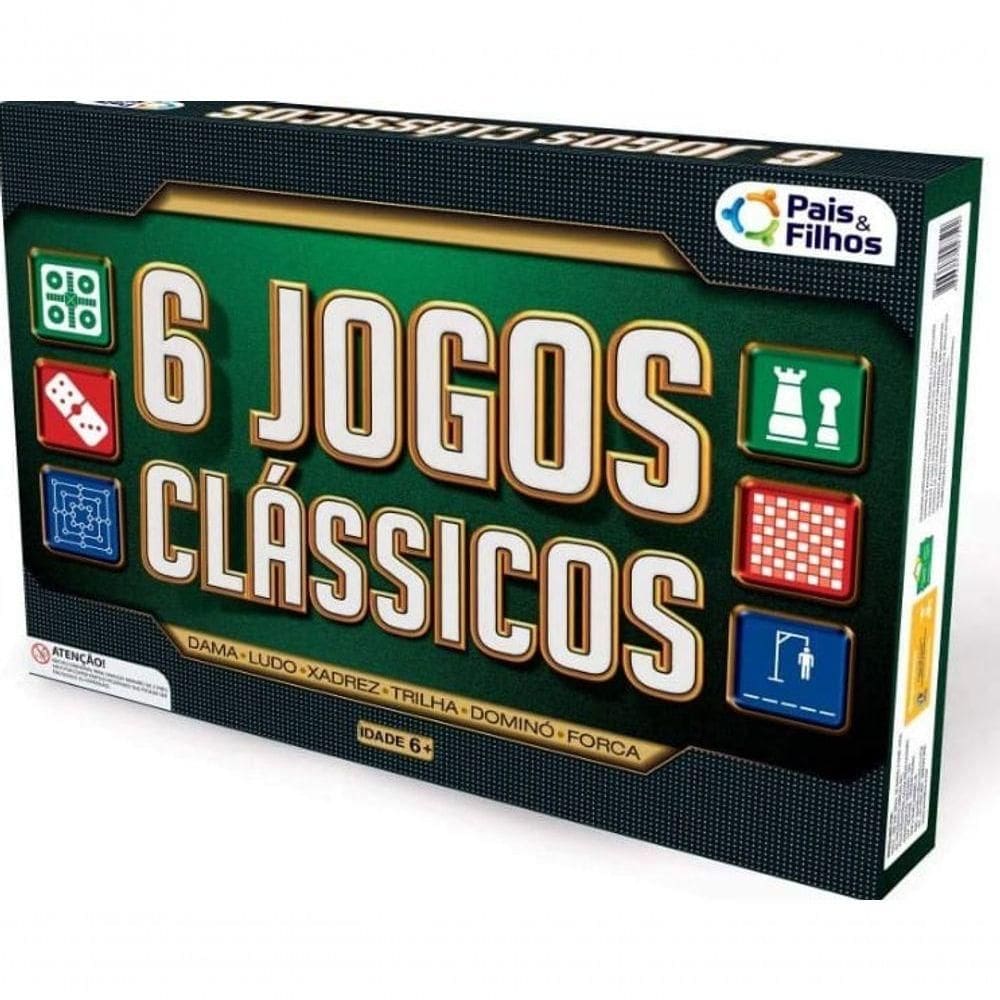 Kit 6 Jogos Clássicos - Pais E Filhos