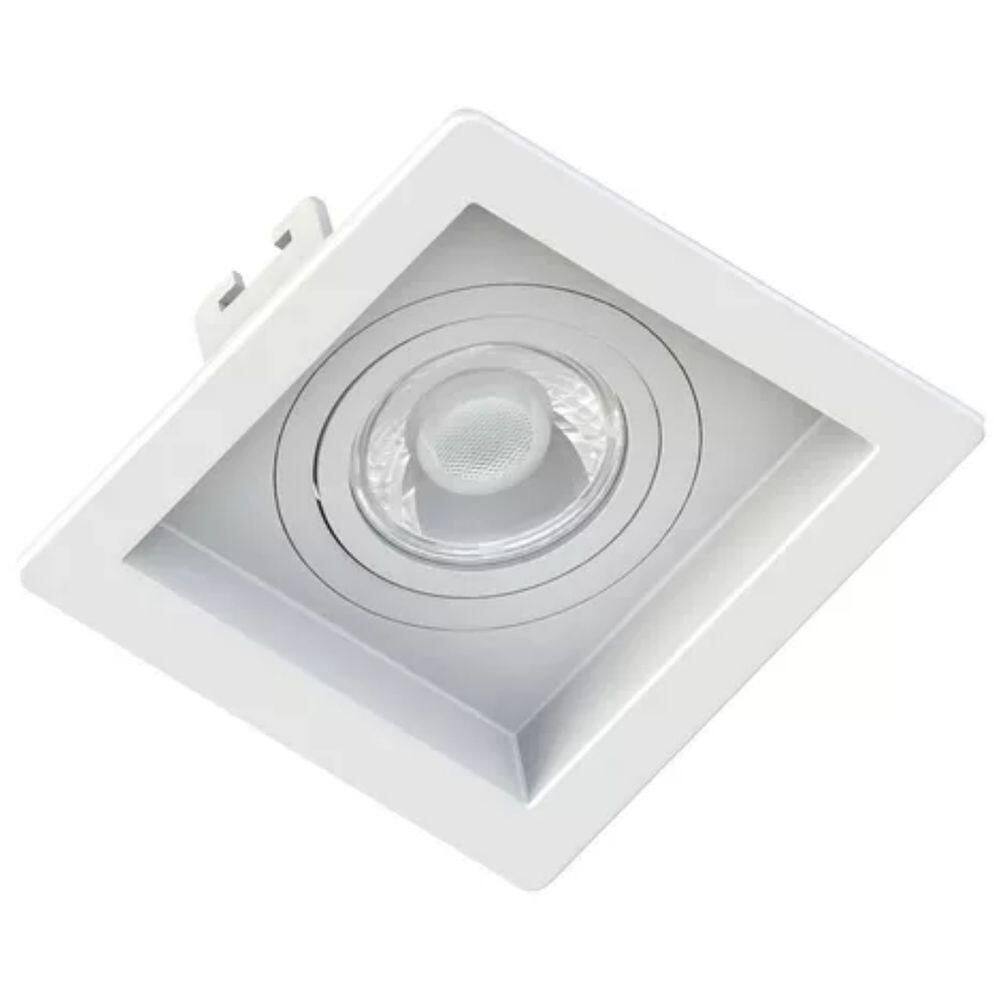 Spot Embutir Par20 Recuado Embutido Quadrado Branco