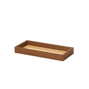 Bandeja Retangular Em Mdf E Rattan 38x18x3,5cm 15670 Mart