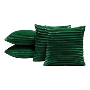 Capas De Almofadas Velvet Bariloche 45x45cm 04 Peças - produzido na cor Verde