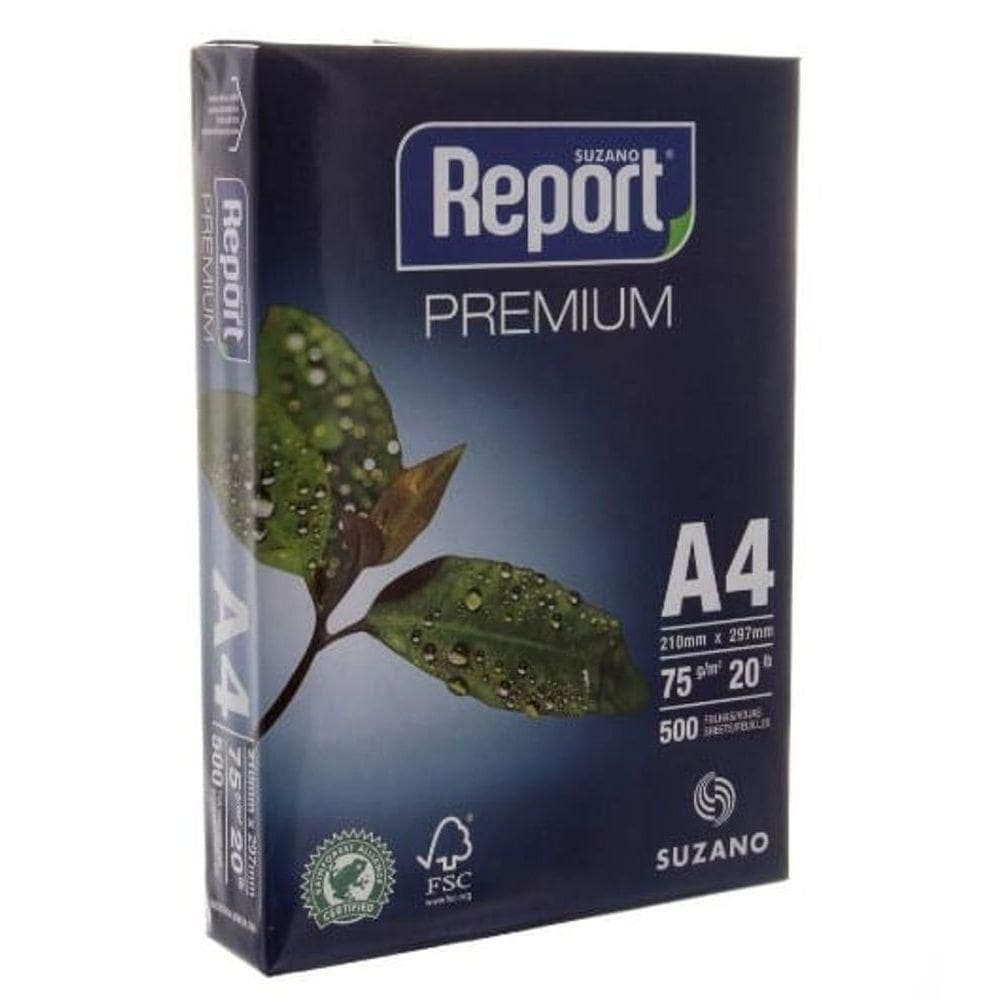Papel A4 75g 500 Folhas - Report Unica Papel A4 75g 500 Folhas - Report