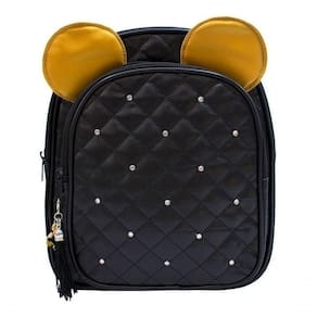 Mochila Preta Orelhas Mickey 26x30x10cm - Disney