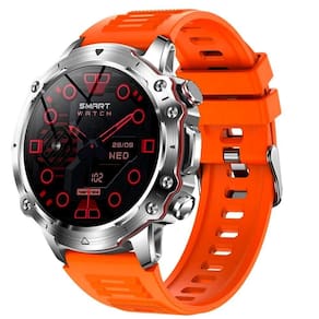 Relógio Digital North Edge Desportivo Masculino Tela Hd Modo Esportivo Aventures Laranja