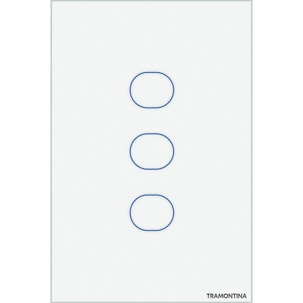 Interruptor Touch Smart Tramontina Branco 3 Canais Tramontina