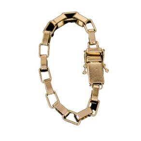 Pulseira Tijolinho Moeda Antiga Nao Descasca Fecho Duplo 7mm. - qualidade superior