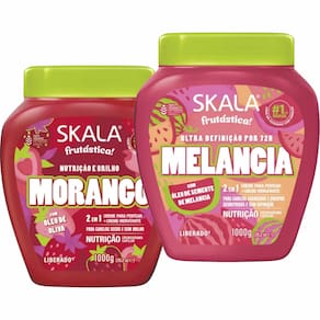 Kit Creme Skala Frutástica Morango e Melancia