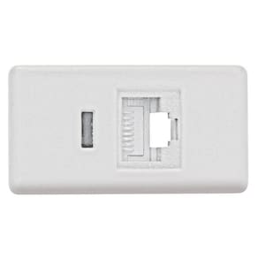 Módulo Tomada De Transmissão De Dados Rj 45 Cat 6 Branco - Tramontina