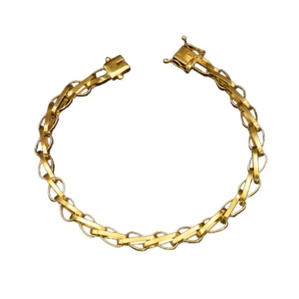 Pulseira 8mm Tijolinho Balao Moeda Antiga Estilosa