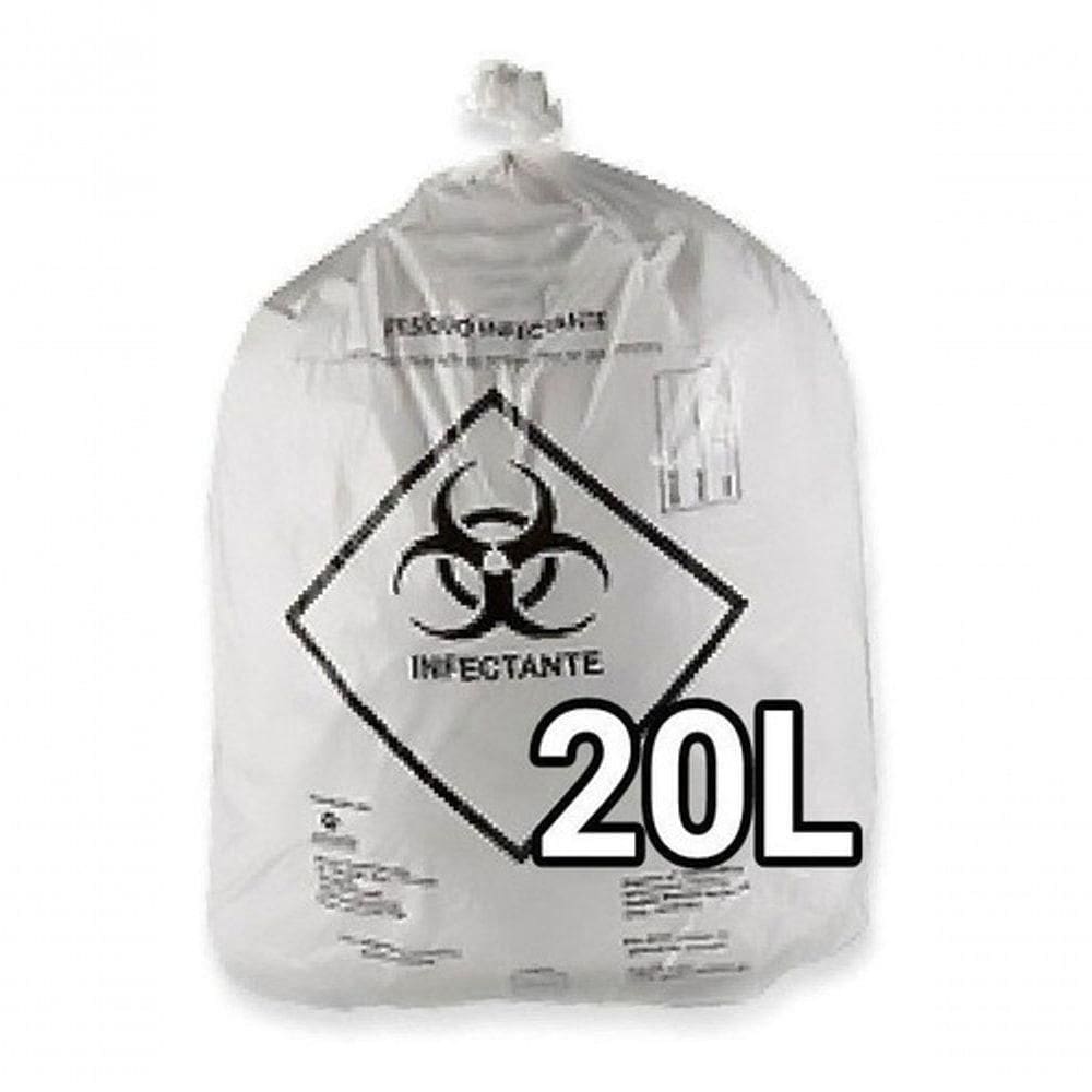 Sacos De Lixo Infectante Hospitalar 20 Litros 100 Unidades