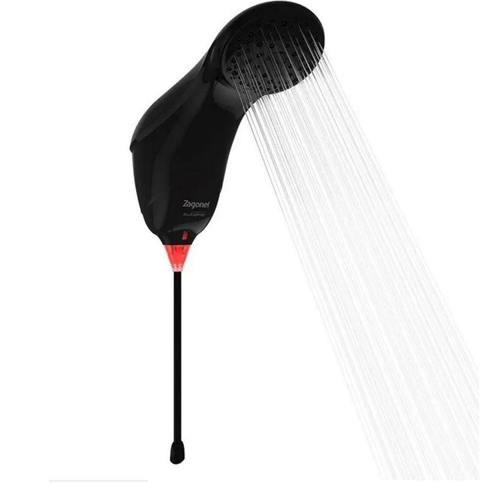 Chuveiro Ducha Sublime Eletrônica Zagonel - Preto Voltagem:127v 127v