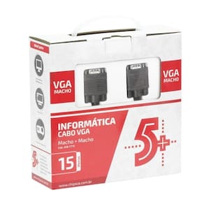 Cabo Vga Macho 15 Metros Para Televisão