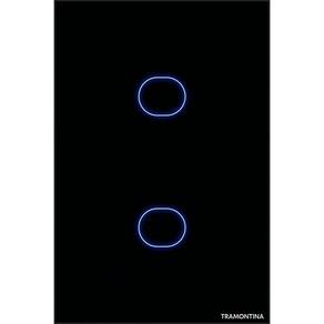 Interruptor Touch Smart Tramontina Preto 2 Canais Tramontina