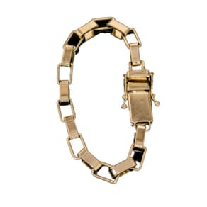Pulseira Nao Perde A Cor Moeda Antiga Tijolinho Pusera 7mm