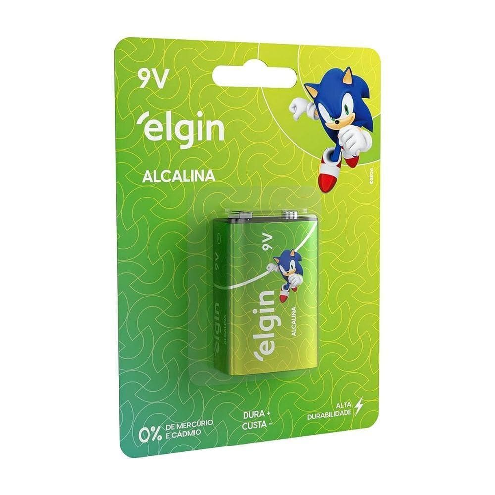 Bateria Alcalina 9v - Elgin