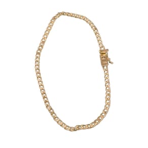 Pulseira Grumet Fecho Lateral 3mm Moeda Antiga