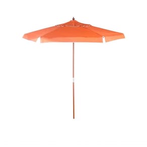 Ombrellone Bagum Em Madeira 2 Metros Laranja Bel Lazer
