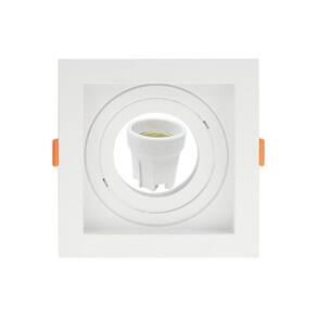 Spot Embutir Conecta Quadrado Recuado Branco Par20 - Taschibra