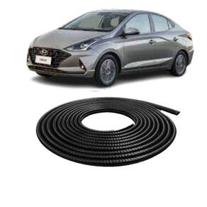 Borracha Protetora Borda Porta Preta Hb20 Sedan 5m 7x14