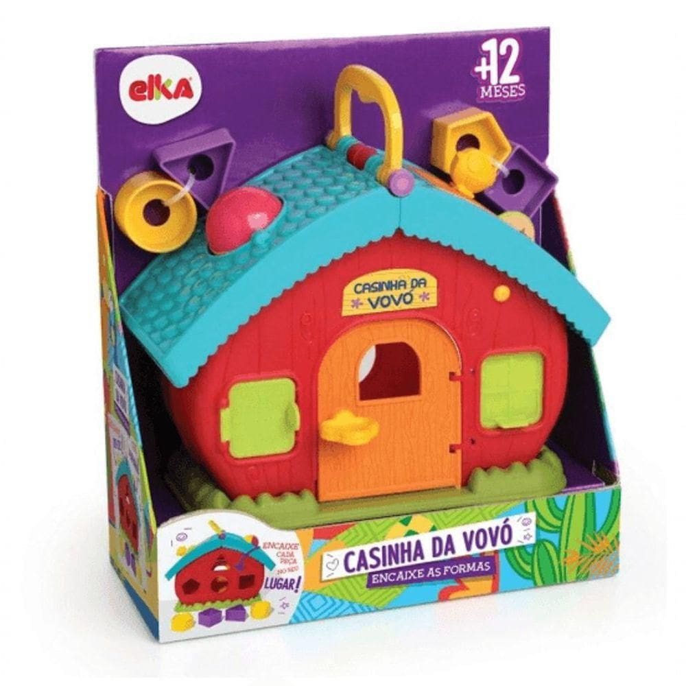 Casinha Da Vovó Encaixe As Formas - Elka