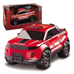 Carrinho Caminhonete Pick-up Grande 39cm Force Viaturas Fire