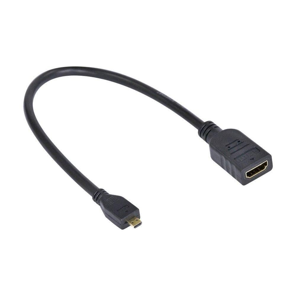 Cabo Adaptador Micro Hdmi X Hdmi Femea Amchf-30