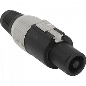 Conector Speakon De Linha Macho 4 Polos Pgsp0004 Preto-cinza Storm