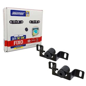 Suporte P/ Tv Fixo Multivisão, 14" A 100", Até 100kg, Preto - M1-pr
