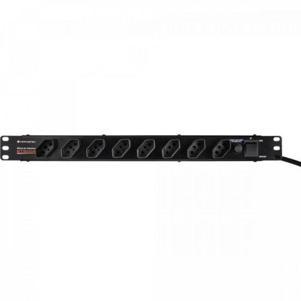 Régua De Tomadas Hayonik Rt820a 8 Tomadas 20a 19"
