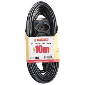 Extensao Cabo Pp Plano 3x0,75 10 Metros Pt 59